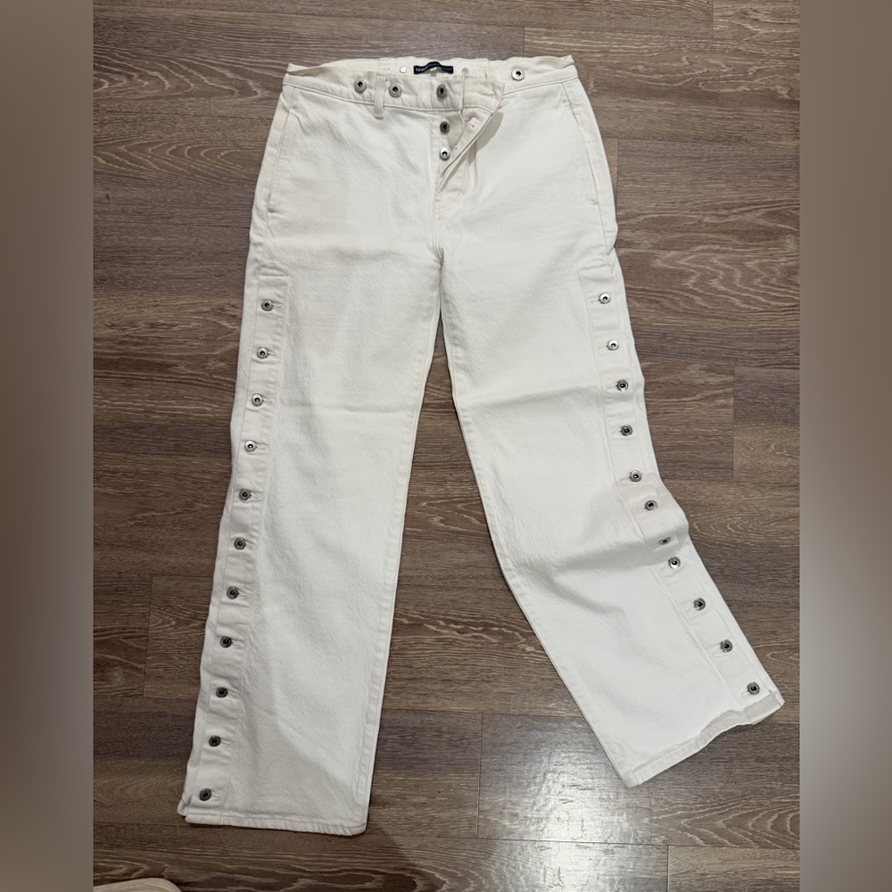 Levi's Women's White Straight Leg Jeans